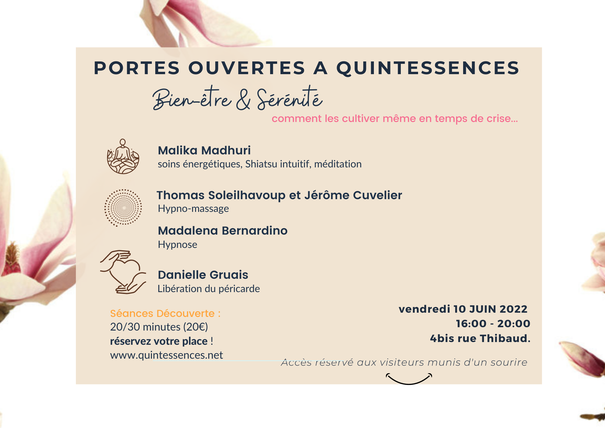 FLYER BASE de Portes ouvertes Quintessences